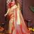 Gold Color Zari Weaving Banarasi Tissue Silk Saree