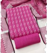 pink handloom cotton suit set