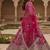 Pink Faux Georgette Wedding Wear Lehenga Choli
