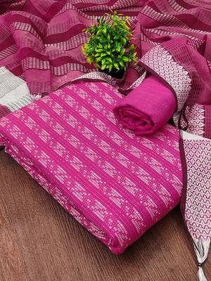 pink handloom cotton suit set 2