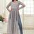 Grey Fox Georgette Printed Kurta – Lightweight & Elegant Everyday Wear