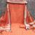 orange handloom cotton suit set