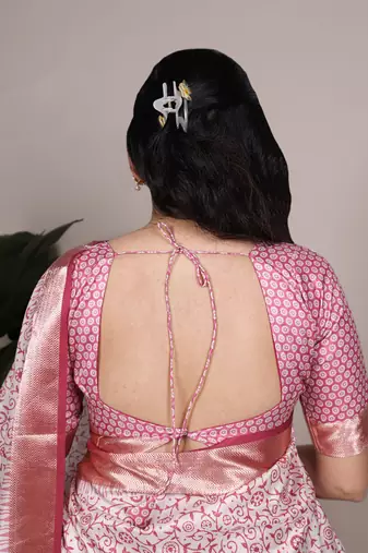 tussar art silk printed saree with viscose border