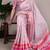 tussar art silk printed saree with viscose border