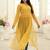 Yellow Fox Georgette Printed Kurta – Lightweight & Stylish Daily Wear