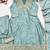 Sky blue premium silk embroidered sequence anarkali suit