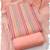 Peach multicolor embroidered cotton suit set