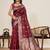 soft litchi art silk banarasi art silk jacquard saree (amshuka-maroon)