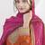 Orange chinon silk embroidered Palazzo salwar suit