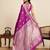 soft litchi art silk banarasi art silk jacquard saree (amshuka-purple)