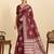 art silk fancy jacquard saree (flower-ball-02-maroon)