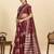 art silk fancy jacquard saree (flower-ball-02-maroon)