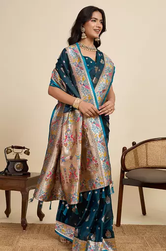 soft litchi art silk paithani jacquard saree (ragini-paithani-firoji)
