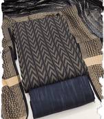 navy blue cotton jacquard salwar suit dress material