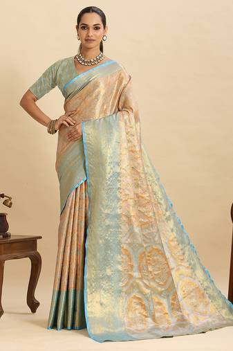 soft litchi art silk banarasi art silk jacquard saree (sayara-aqua)