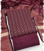maroon cotton jacquard salwar suit dress material