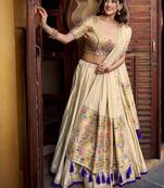 Shimmer Paithani Chaniya Choli with Zari Weaving Work