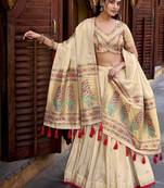 Shimmer Paithani Chaniya Choli with Zari Weaving Work