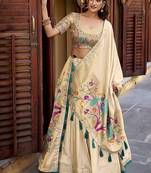Shimmer Paithani Chaniya Choli with Zari Weaving Work