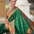 soft litchi art silk paithani jacquard saree (anuradha-paithani-green)