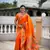soft litchi art silk paithani jacquard saree (anuradha-paithani-orange)