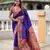 soft litchi art silk paithani jacquard saree (anuradha-paithani-violet)