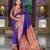 soft litchi art silk paithani jacquard saree (anuradha-paithani-violet)