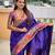 soft litchi art silk paithani jacquard saree (anuradha-paithani-violet)