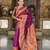 soft litchi art silk paithani jacquard saree (anuradha-paithani-wine)