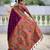 soft litchi art silk paithani jacquard saree (anuradha-paithani-wine)