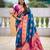 soft litchi art silk banarasi art silk jacquard saree (apurva-firozi)