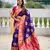 soft litchi art silk banarasi art silk jacquard saree (apurva-violet)
