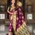 soft litchi art silk banarasi art silk jacquard saree (apurva-wine)
