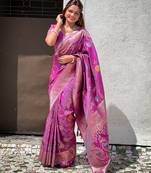 soft litchi art silk banarasi art silk jacquard saree (banarasi-2-onion)