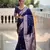soft litchi art silk banarasi art silk jacquard saree (banarasi-5-navy-blue)