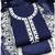 navy blue chanderi silk salwar suit dress material for women