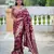 soft dola art silk fancy jacquard bollywood saree (dola-flower-valley-wine)