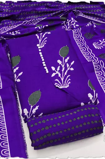 purple cotton salwar suit dress material
