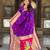 soft litchi art silk paithani jacquard saree (ganpati-paithani-magenta)