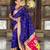 soft litchi art silk paithani jacquard saree (ganpati-paithani-violet)