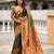 soft litchi art silk paithani jacquard saree (harmony-paithani-2-mahendi)