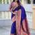 soft litchi art silk paithani jacquard saree (harmony-paithani-2-violet)