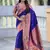 soft litchi art silk paithani jacquard saree (harmony-paithani-2-violet)