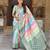 soft litchi art silk fancy jacquard bollywood saree (multi-colour-green)