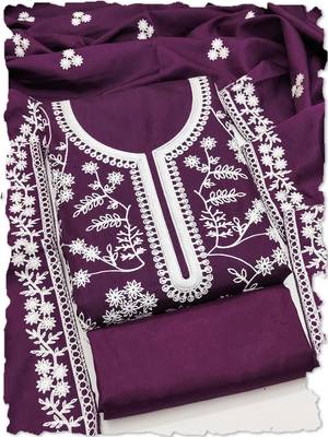 wine jalpari silk salwar suit dress material 1