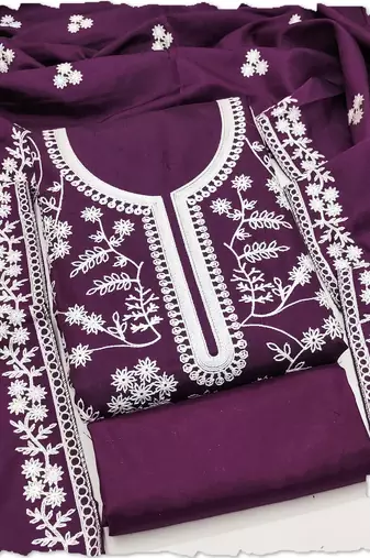 wine jalpari silk salwar suit dress material