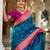 soft litchi art silk paithani jacquard saree (peacock-paithani-sky-blue)