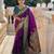 soft litchi art silk paithani jacquard saree (peacock-paithani-wine)