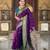 soft litchi art silk paithani jacquard saree (peacock-paithani-wine)