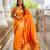 soft litchi art silk paithani jacquard saree (raffel-paithani-orange)